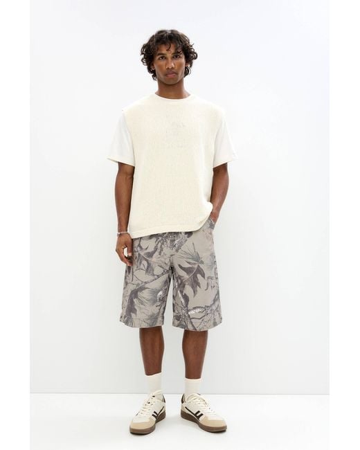 Pull&Bear Bermudas Mit Zweigprint in White für Herren