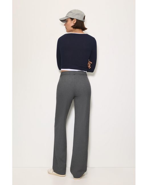 Pull&Bear Blue Smart Trousers With Seam Detail