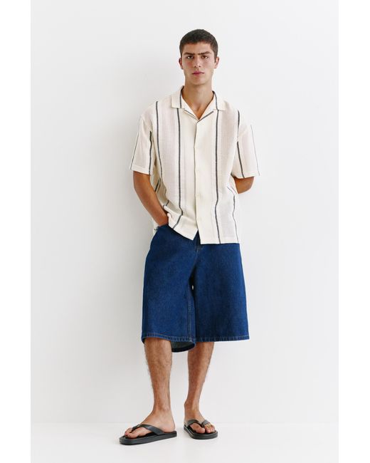 Camicia Maniche Corte di Pull&Bear in White da Uomo