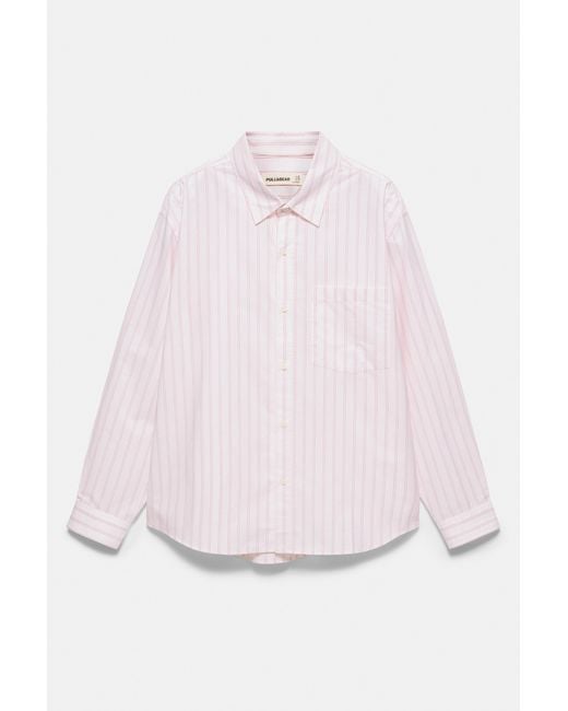 Pull&Bear Multicolor Striped Long Sleeve Shirt for men