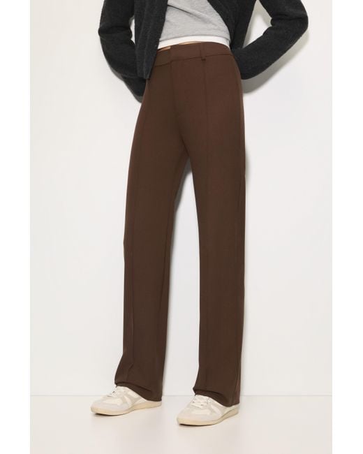 Pantaloni Eleganti Con Cucitura A Nervatura di Pull&Bear in Brown
