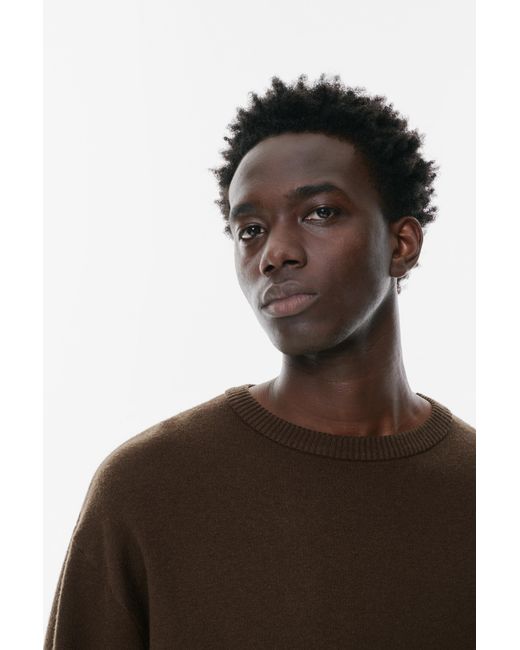 Pull&Bear Brown Soft Knit Jumper for men