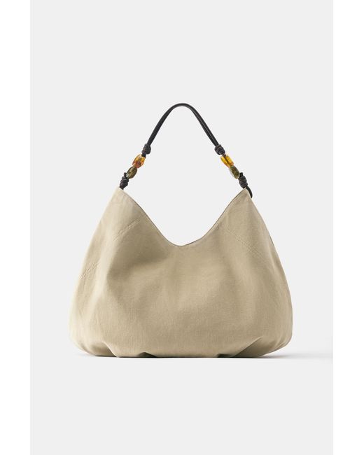 Pull&Bear Multicolor Shopper Mit Perlendetails