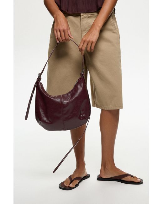 Pull&Bear Brown Crossbody Bag With Straps