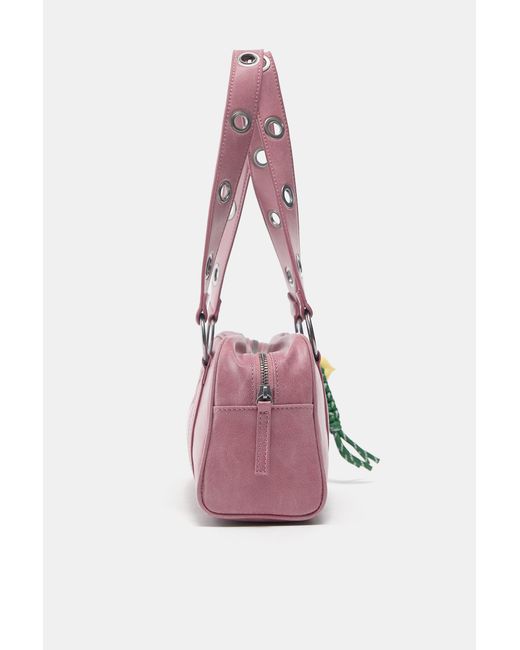 Pull&Bear Green Embellished Shoulder Bag