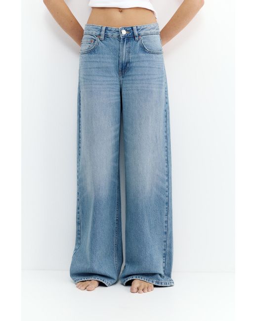Pull&Bear Blue Oversize Baggy Jeans