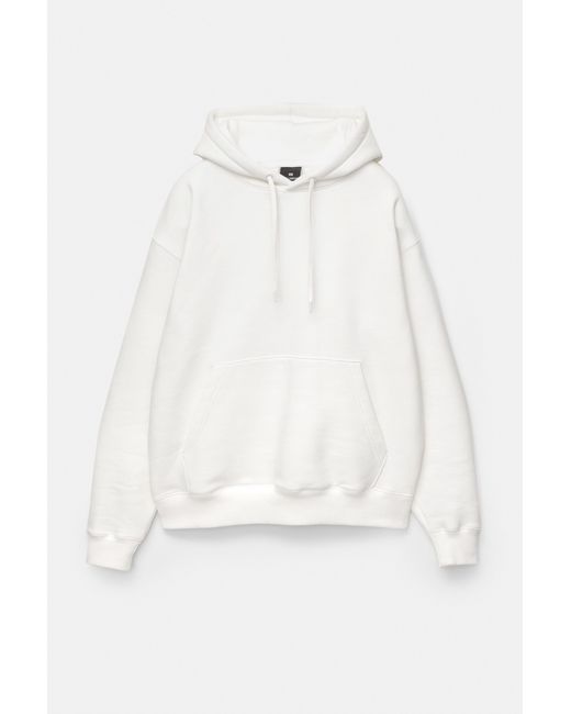Pull&Bear Basic Hoodie in het White voor heren