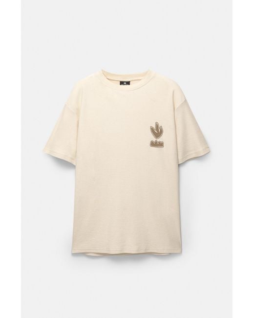 Pull&Bear Shirt Mit Pflanzenstickereien in Blue für Herren