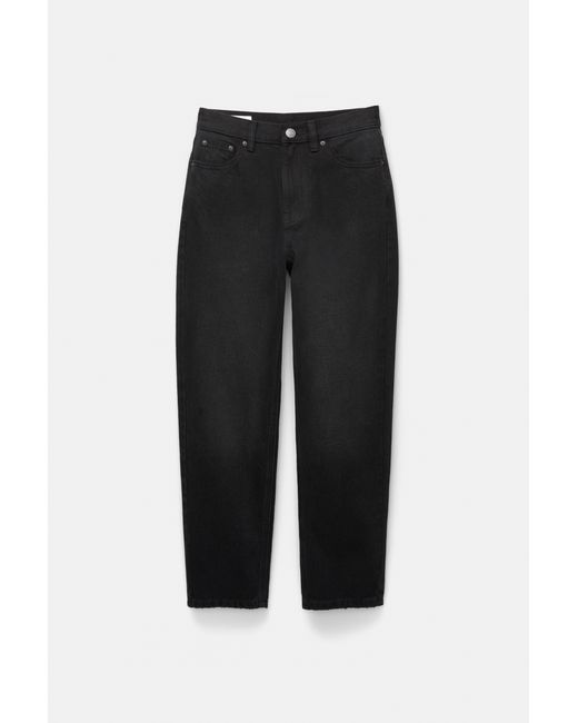 Pull&Bear Black High-Waist Mom Jeans