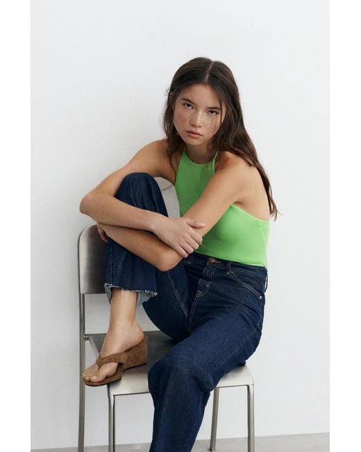 Pull&Bear White Wedge Sandals