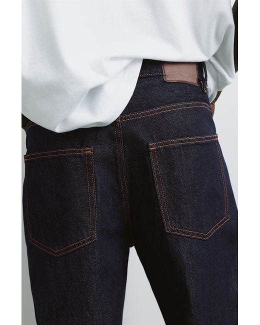 Pull&Bear White Baggy Jeans for men