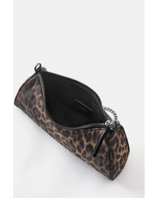 Pull&Bear White Print Shoulder Bag