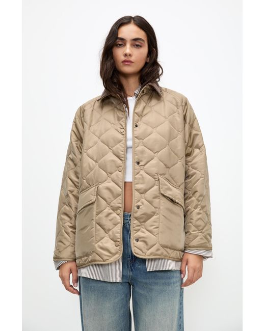 Pull&Bear Natural Lightweight Puffer Jacket