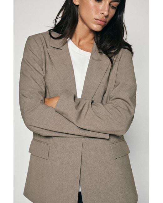 Pull&Bear Gray Basic Blazer