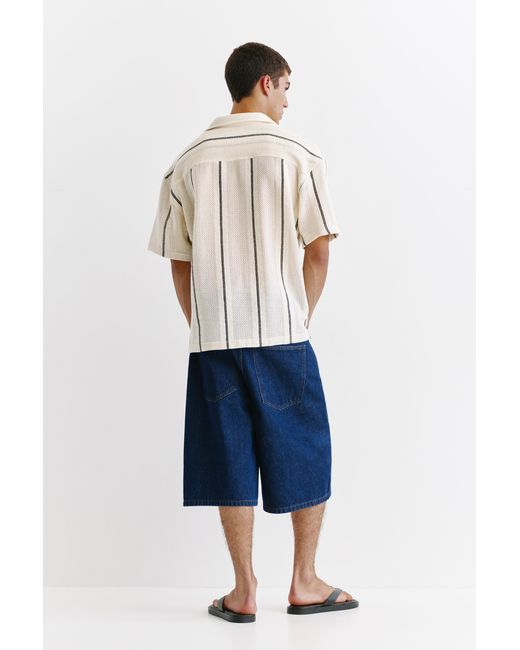 Camicia Maniche Corte di Pull&Bear in White da Uomo