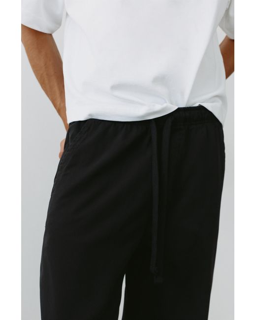 Pull&Bear White Baggy Jogger Pants for men