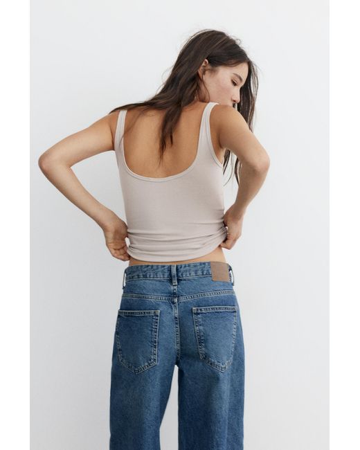 Pull&Bear White Modal Tank Top