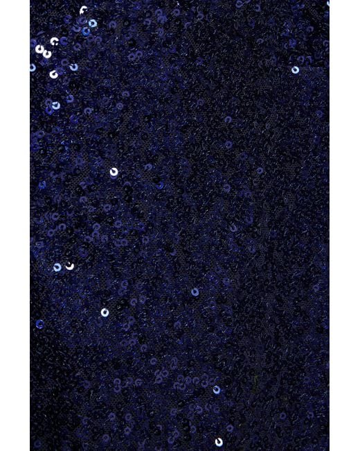 Pull&Bear Blue Sequin Halter Top