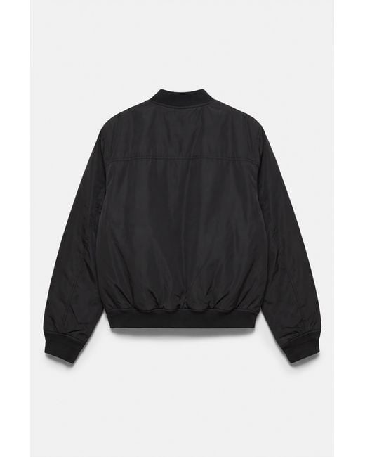 Bomber Imbottito di Pull&Bear in Black da Uomo