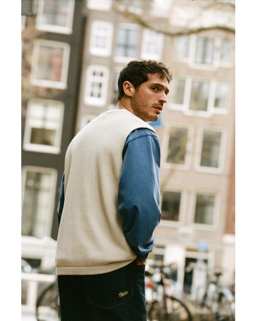 Pull&Bear Black Knit Vest for men
