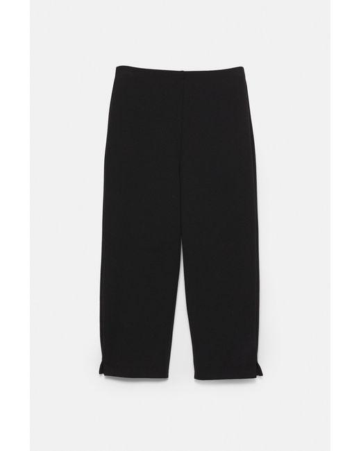 Pull&Bear Black Capris With Split Hems