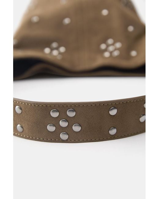 Pull&Bear Multicolor Studded Tote Bag