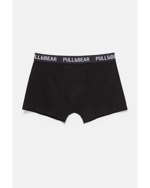 Pack 3 Boxer di Pull&Bear in Black da Uomo