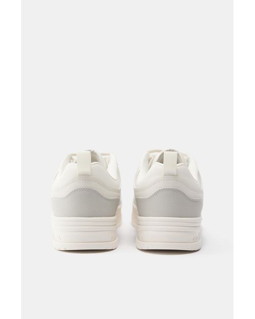 Pull&Bear White Stwd Multi-Piece Trainers for men