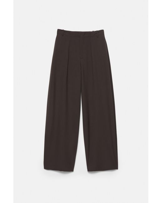 Pull&Bear Brown Darted Barrel Trousers