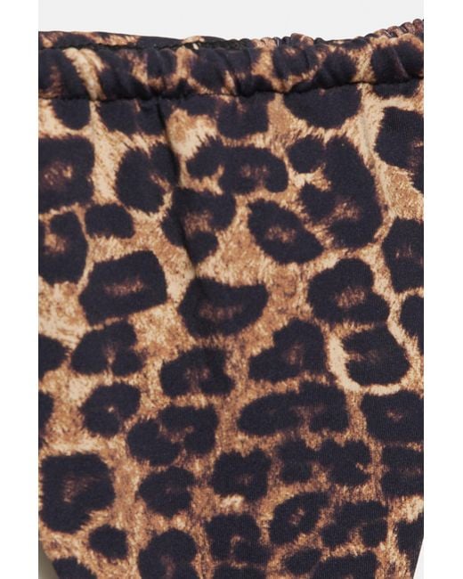 Pull&Bear Brown Leopard Print Bikini Bottoms