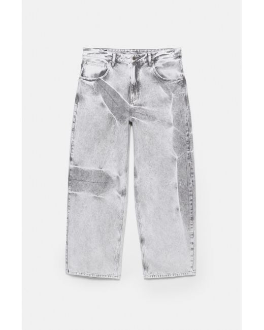 Pull&Bear Super Baggy Jeans in Blue für Herren