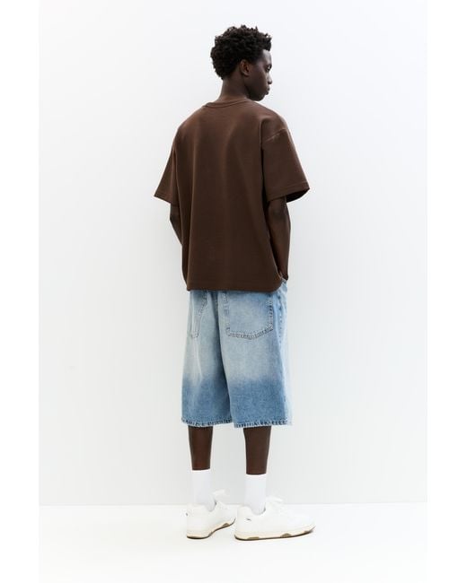 Pull&Bear Basic Sweater Met Korte Mouw in het Brown voor heren