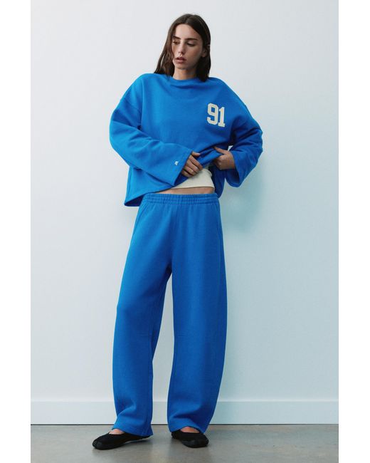 Pull&Bear Barrel Joggingbroek in het Blue