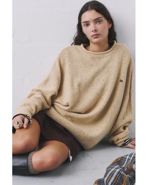 Pull&Bear Natural Marl Knit Sweater