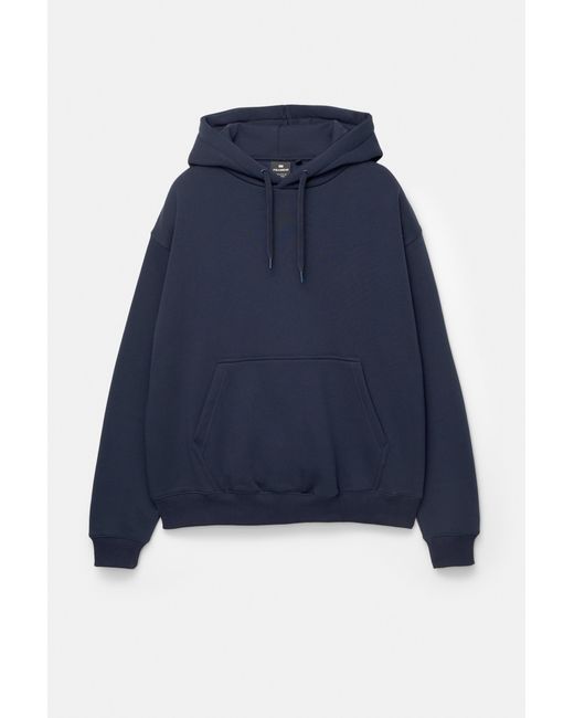 Pull&Bear Basic Hoodie in het Blue voor heren