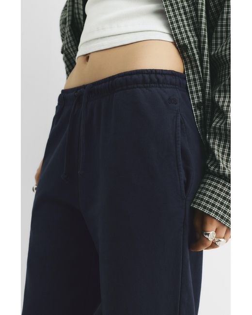 Pull&Bear Blue Wide-Leg Tracksuit Bottoms