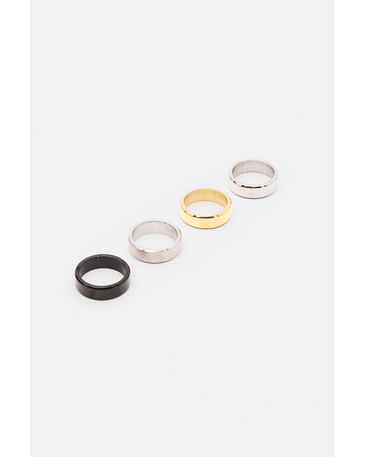 Pull&Bear Multicolor Basic Ring Pack for men