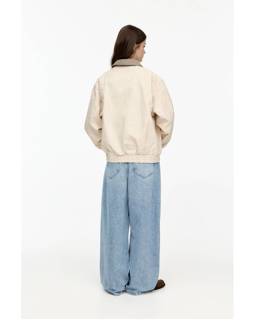 Pull&Bear Blue Workwear-Jacke Canvas