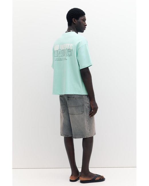 Pull&Bear Green Stwd Studio T-Shirt for men