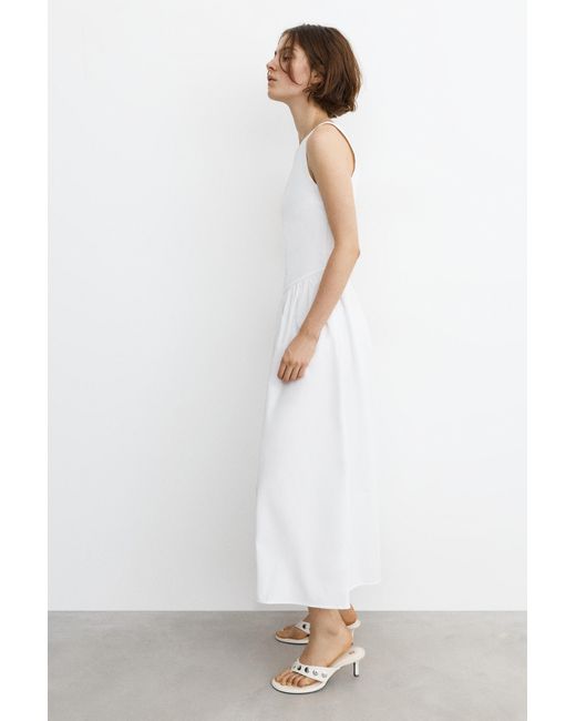 Vestito Midi di Pull&Bear in White