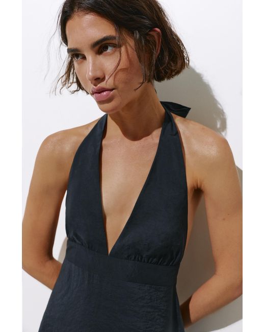 Pull&Bear Korte Halterjurk in het Black