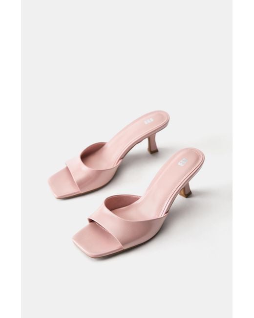 Pull&Bear Pink Absatz-Mules