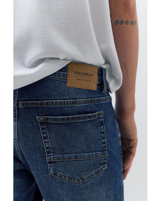 Pull&Bear Basic Skinny Jeans in het Blue voor heren