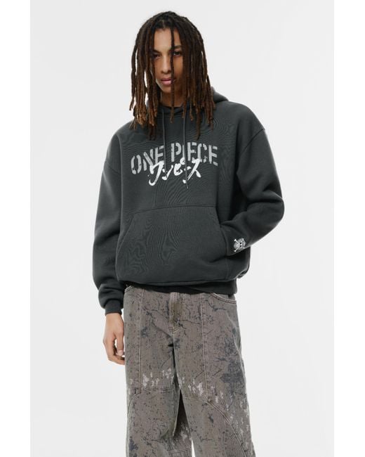 Pull&Bear Gray One Piece Hoodie for men