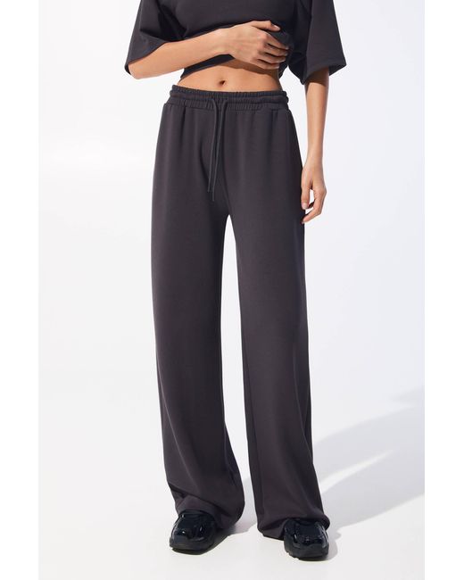 Pull&Bear Blue Wide Leg Hose Mit Weitem Bein