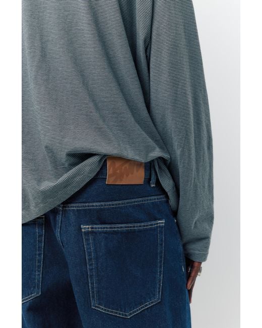 Pull&Bear Blue Relaxed Fit Baggy Jeans for men