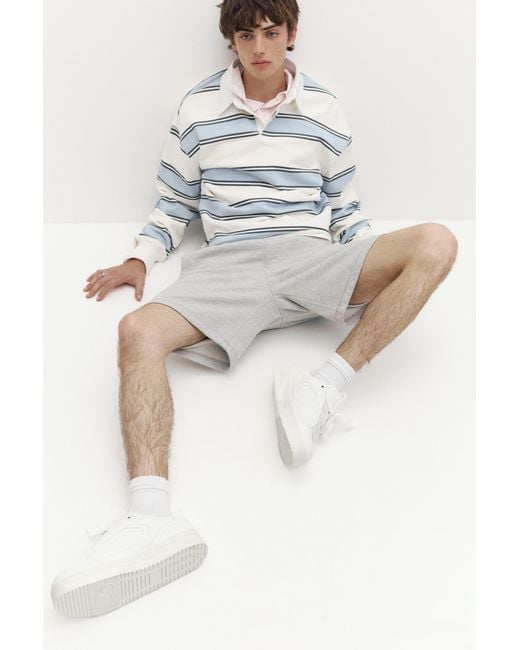 Pull&Bear White Stwd Trainers for men