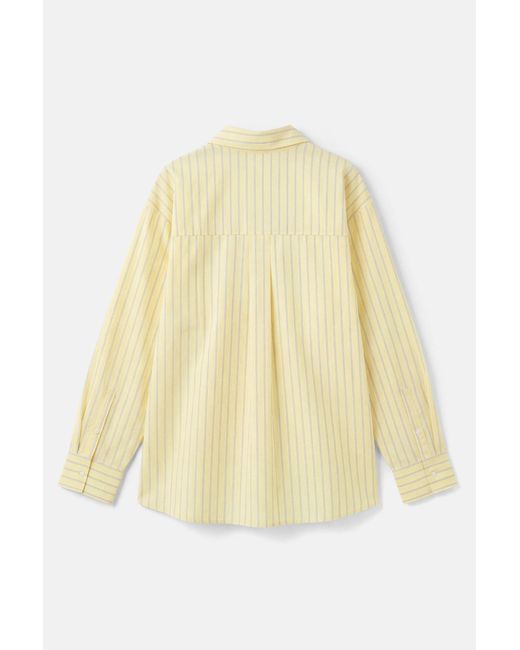 Pull&Bear Gestreept Overhemd in het Yellow