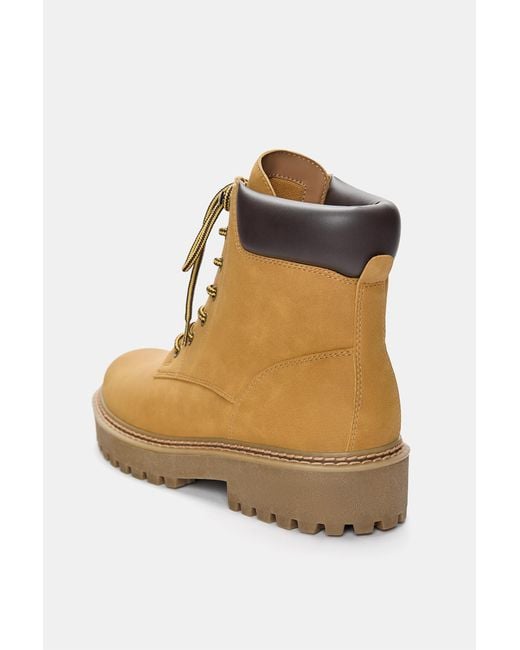 Pull&Bear Multicolor Stwd Lace-Up Boots for men