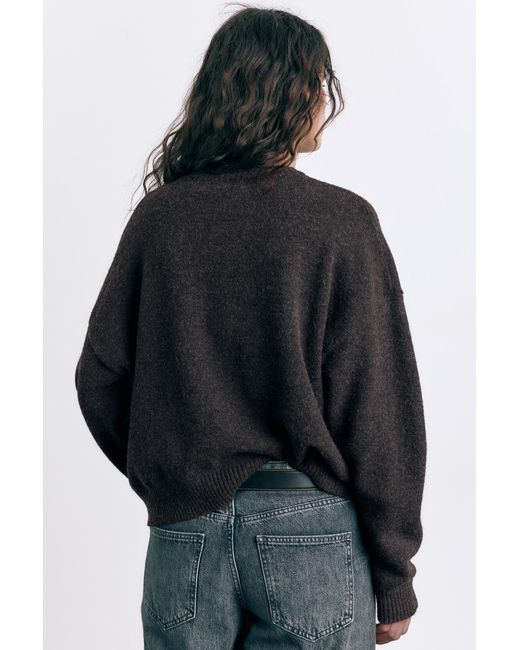 Pull&Bear Black Basic Knit Sweater